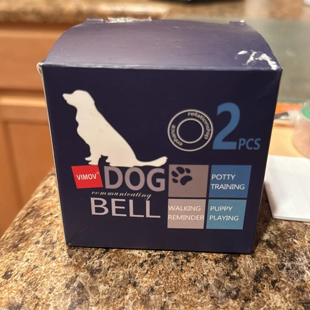 NWB Vimov Dog Bell Training Bell For Potty Training 2 Bells White